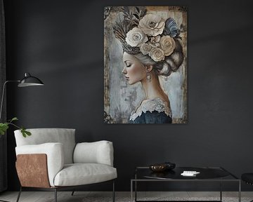 Vrouw met Bloemenkroon