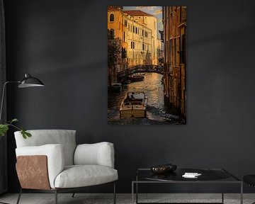 Soleil couchant à Venise sur Dieter Ludorf