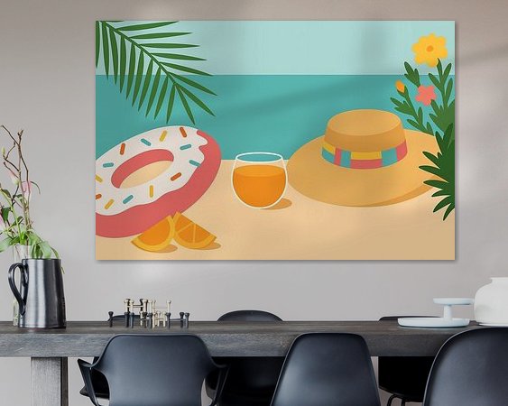 Example of the artwork in a room