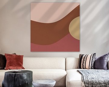 Abstract landscape in warm colors IV by Dina Dankers