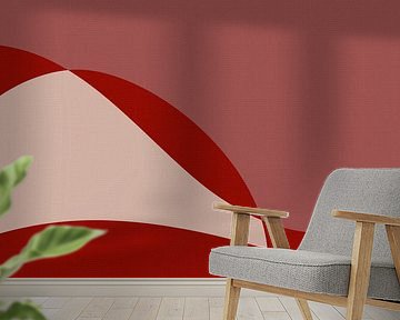 Abstract landscape in warm colors II by Dina Dankers