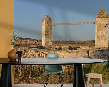 Medieval fountain in the small town of Conil de la Frontera
