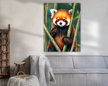 Bébé panda roux
