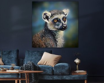 Meerkat (painting) by Hans Levendig (lev&dig fotografie)
