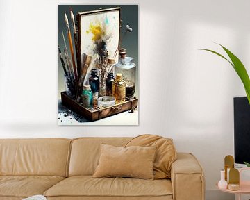 Workplace Painter Utensils Studio Vision Dreamworld Art