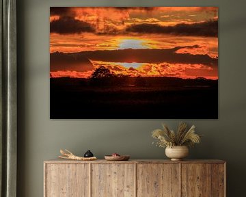 African Sunset von Wil de Boer