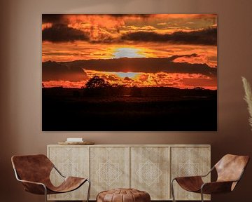African Sunset von Wil de Boer
