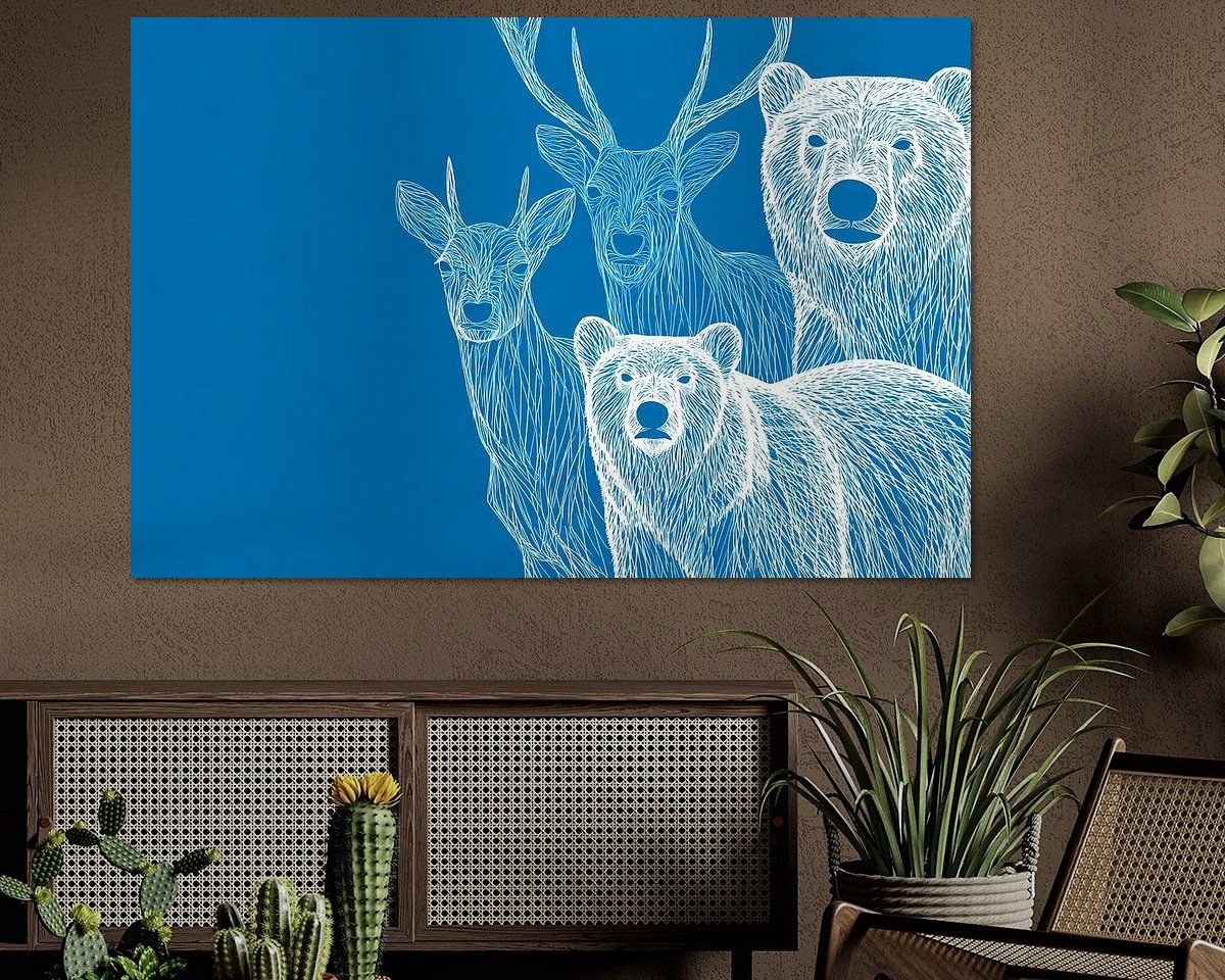 Example of the artwork in a room