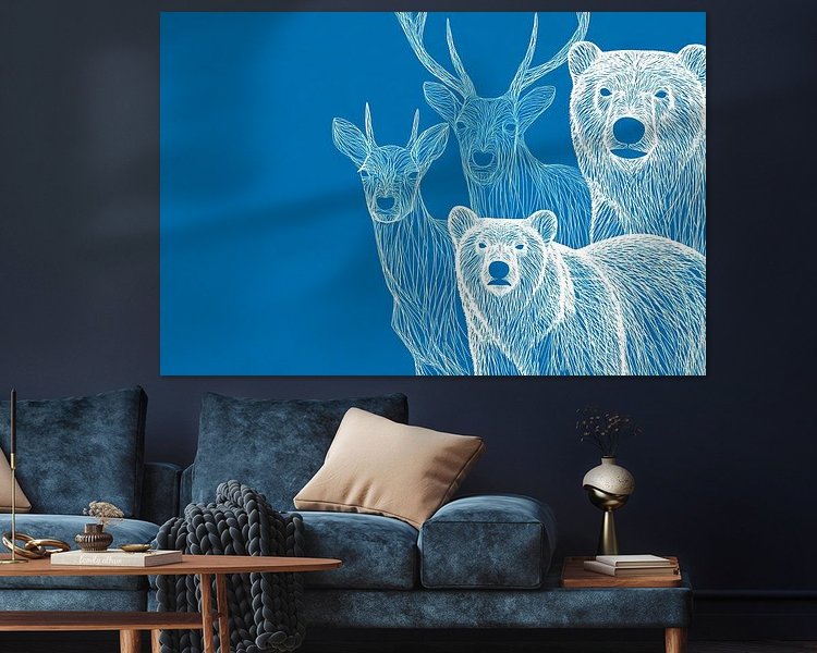 Example of the artwork in a room