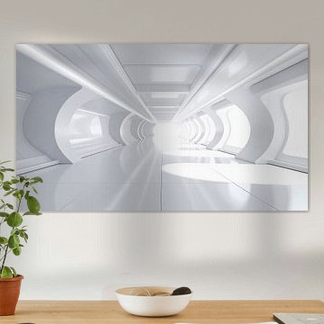 Witte futuristische achtergrond