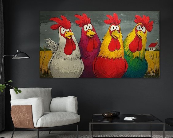 Example of the artwork in a room