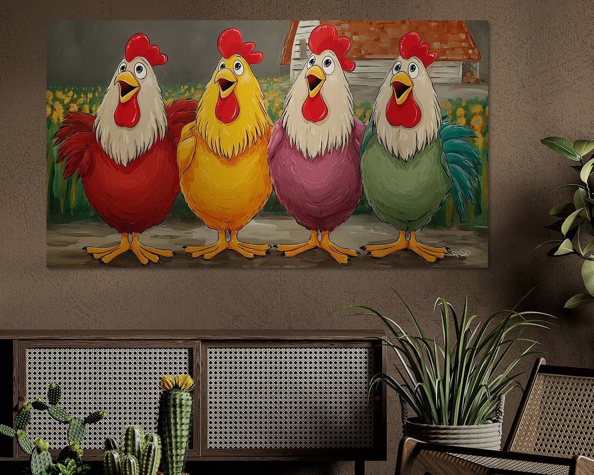 Example of the artwork in a room