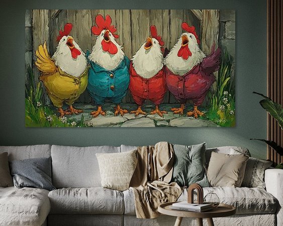 Example of the artwork in a room