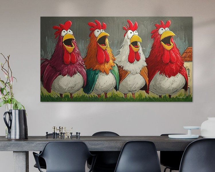 Example of the artwork in a room