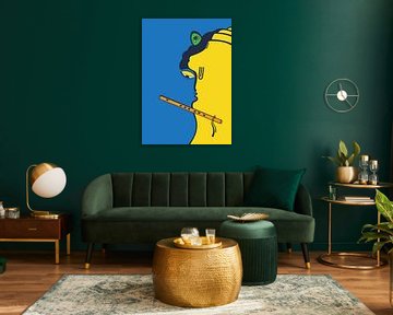 Krishna und Hanuman im modernen Minimalismus