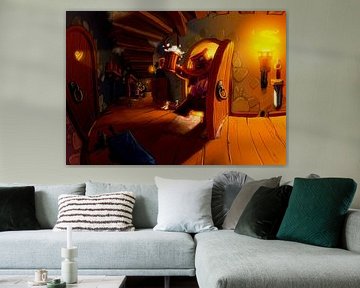 Concept Art 2007 Playlogic-Fairy Tale Fights_Hallway by Hans Zantman