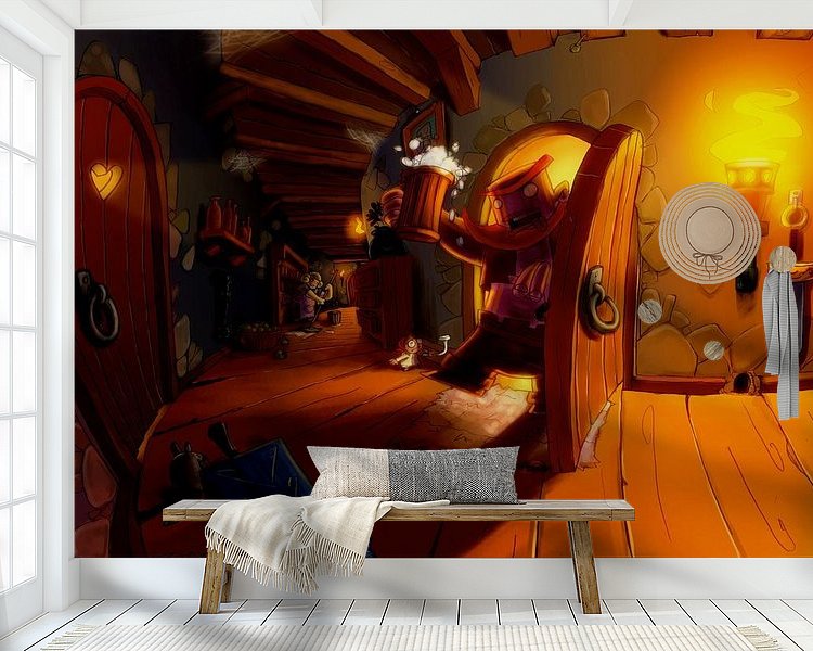 Example of the artwork in a room