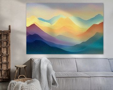 Traumlandschaft in Pastell