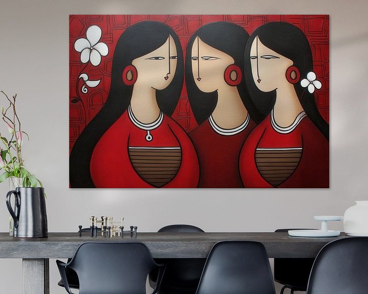 Example of the artwork in a room