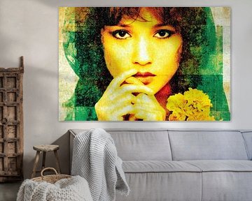 fictional woman looks into camera by Egon Zitter