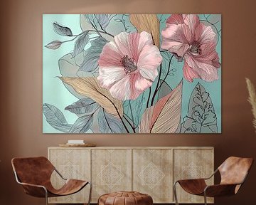 Vintage Flora in Pastel Shades no. 5 by Studio BB