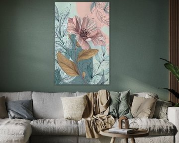 Vintage Flora in Pastel Shades no. 6 by Studio BB
