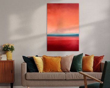 Coucher de soleil dans l'abstrait n°1