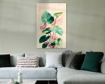 Philodendron in soft pink no. 4 by Studio BB