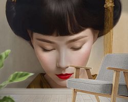 Example of the artwork in a room