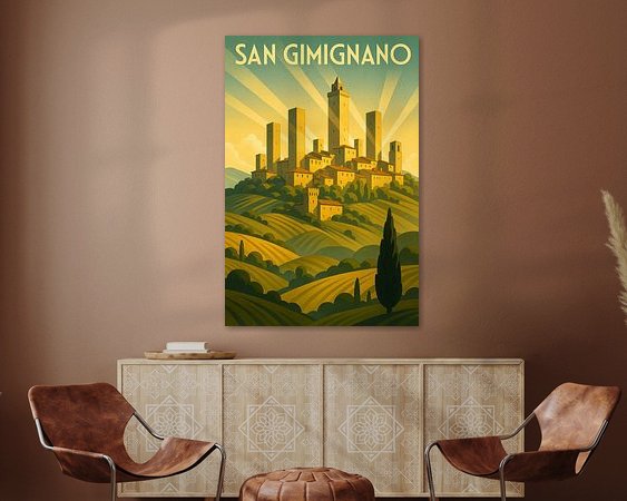 Example of the artwork in a room
