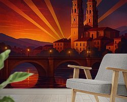 Example of the artwork in a room