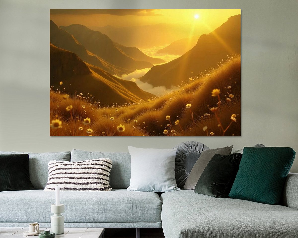 Example of the artwork in a room