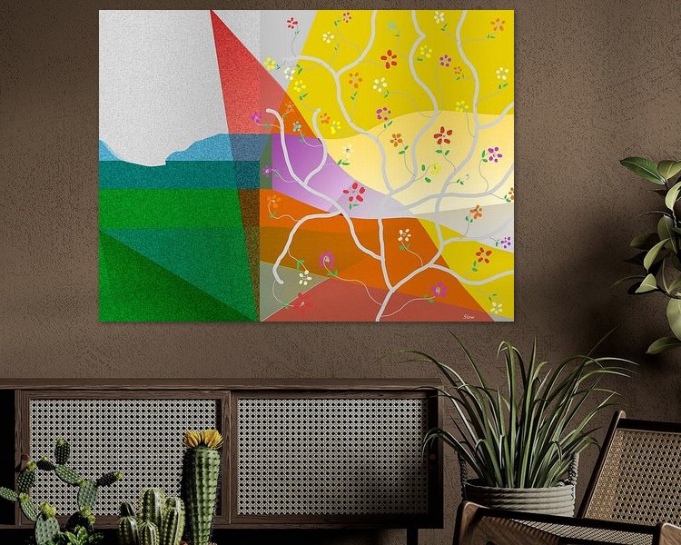 Example of the artwork in a room