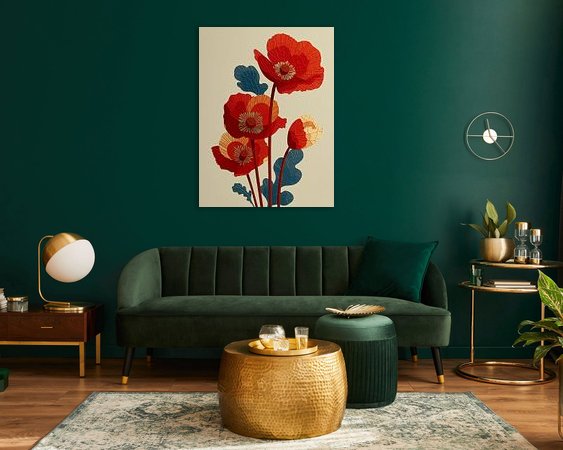 Example of the artwork in a room