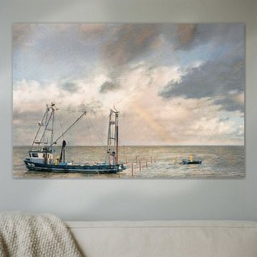 Bateau de pêche de style Monet. 2