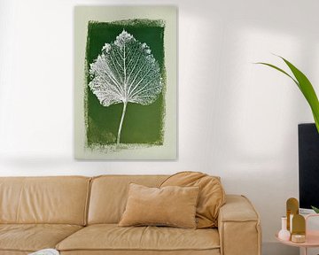 Minimal Leaf - Paix verte sur le mur