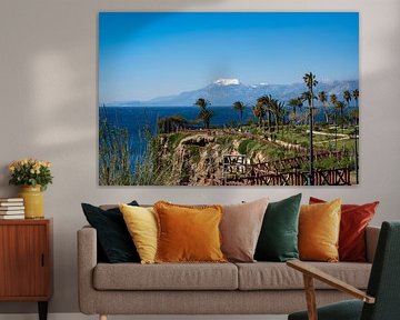 Antalya coast with cliffs and Taurus Mountains in view by Photo Art Thomas Klee