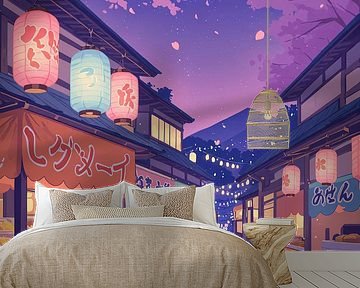 Anime Nachtmarkt Festival Japan Kersenbloesem