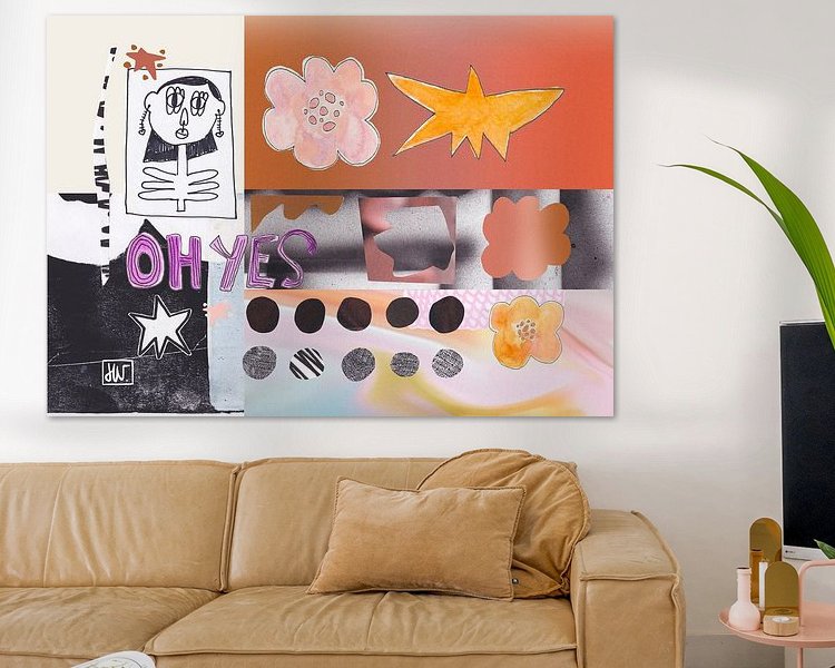 Example of the artwork in a room