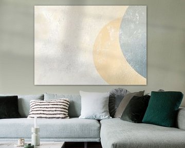 Beige en Grijsblauwe Samenstelling van Modern Collection