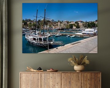 Picturesque marina in the old town of Antalya by Photo Art Thomas Klee