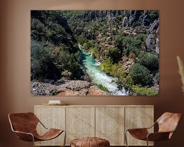 Dramatic limestone gorge on the Mediterranean by Photo Art Thomas Klee