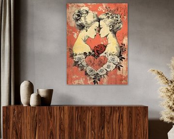 Tussen Rozen en Hartslag van Richards Fine Art