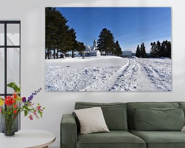 The recreation area in winter by Claude Laprise