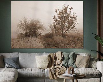 Winter image in sepia by Jose Lok