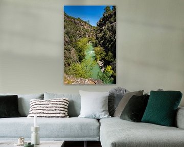 Le célèbre Green Canyon d'Antalya vu du ciel sur Photo Art Thomas Klee