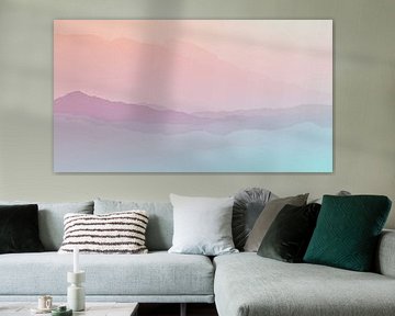 Abstract Painting with Soft Pastel Gradients by Zala Creative