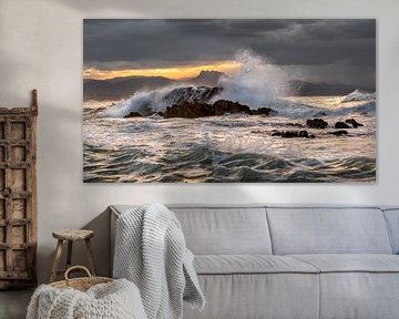 Dance of water and light - rugged coast Biarritz-France by Nordwin Alberts / Moving Stills