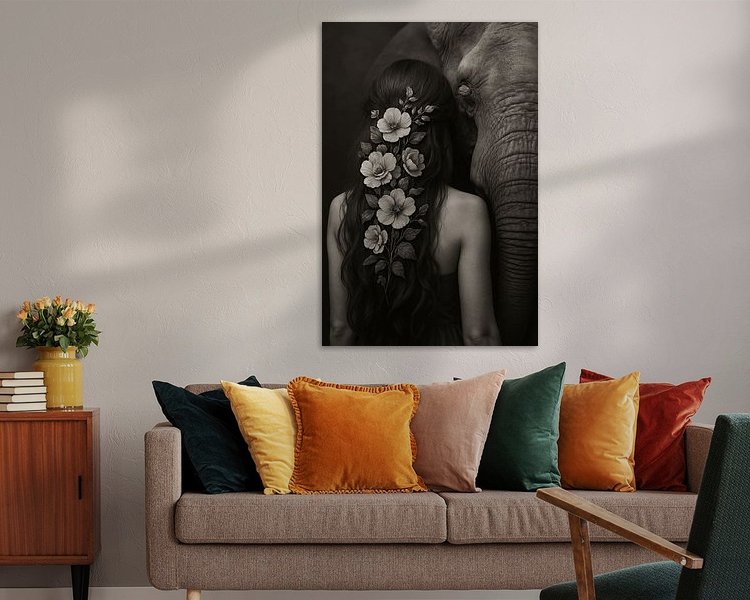 Example of the artwork in a room