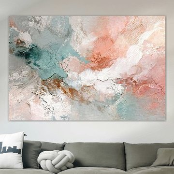 Abstraktes Gemälde mit weichen Pastellfarben von Joriali Abstrakte Kunst